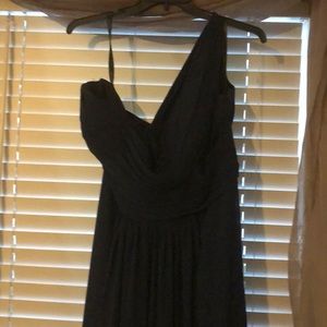 Bill Levkoff Navy Bridesmaids Dress